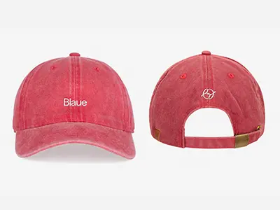 Rød Blaue Blume kasket