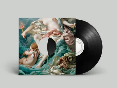 Bell of wool vinyl - Blaue Blume